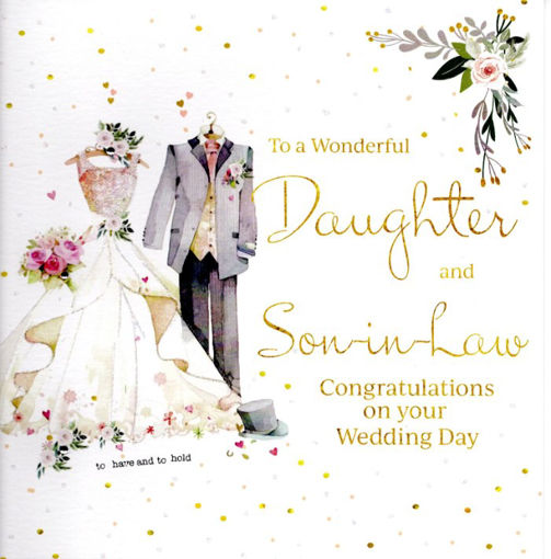 Picture of TO A WONERFUL DAUGHTER AND SON IN LAW CONGRATULATION ON YOUR